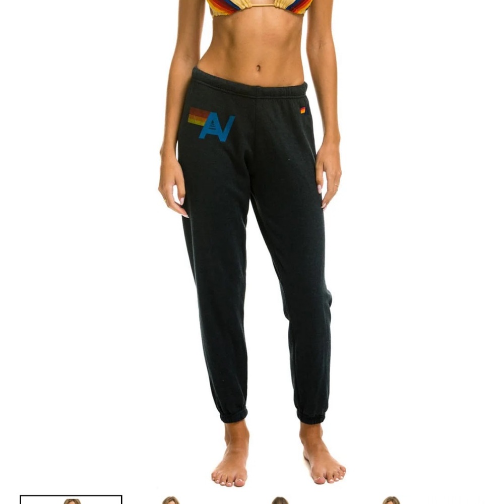 Aviator Nation Black Sweatpants size Small